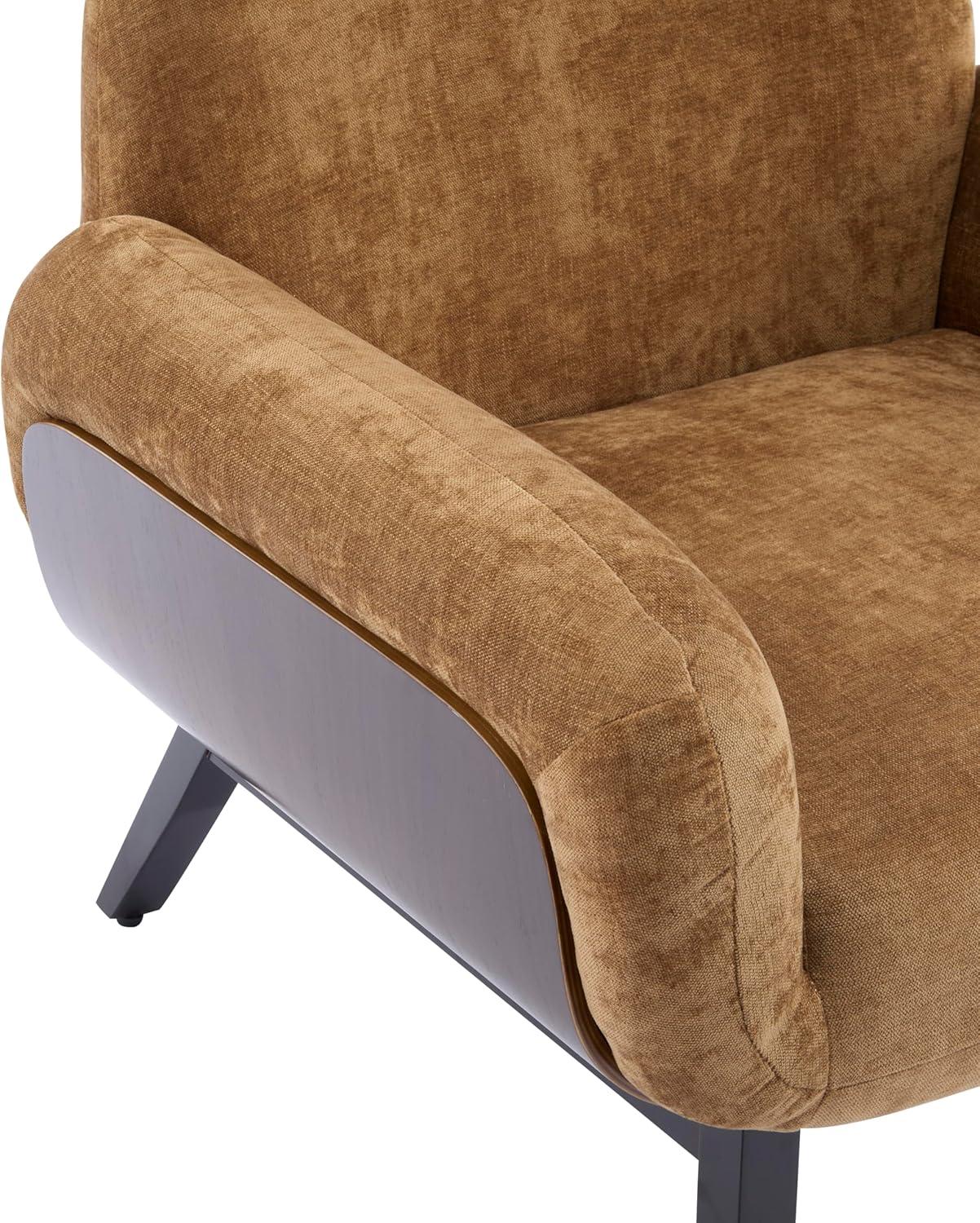 image:imageChristopher Knight Home Audrey Modern Upholstered Accent Chair Low Profile Lounge Chair Inddor Wooden Comfy Reading Chair Soft Seating Single Lounge Sofa Tan BrownTan Brown