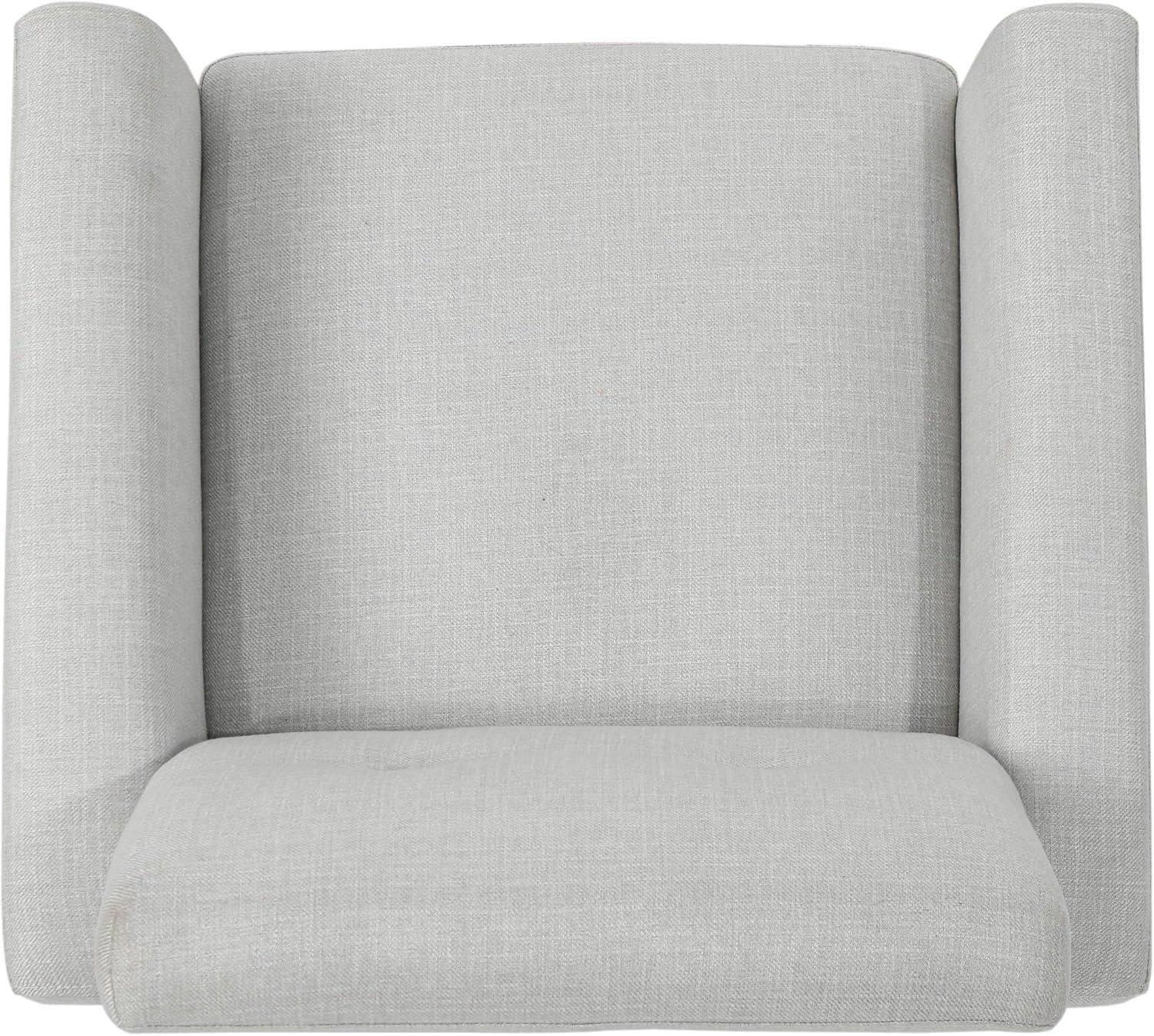 image:imageChristopher Knight Home Sienna MidCentury Modern Fabric Club Chair Beige 295D x 311W x 345H InchLight Grey