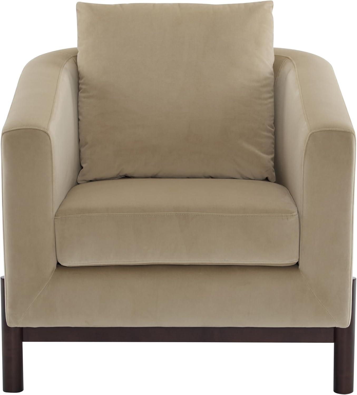 image:imageChristopher Knight Home Upholstered Club Chair Comft Accent Chair Soft Armchair Reading Single Sofa with Wood Legs Barrel Lounge Chair for Living Room Bedroom Home Rest 335 x335x315 WhiteCamel