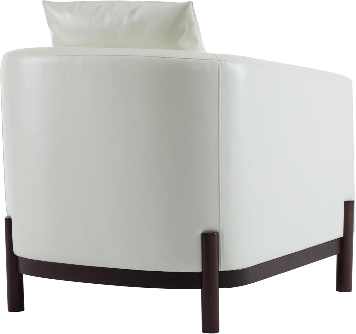image:imageChristopher Knight Home Upholstered Club Chair Comft Accent Chair Soft Armchair Reading Single Sofa with Wood Legs Barrel Lounge Chair for Living Room Bedroom Home Rest 335 x335x315 WhiteWhite