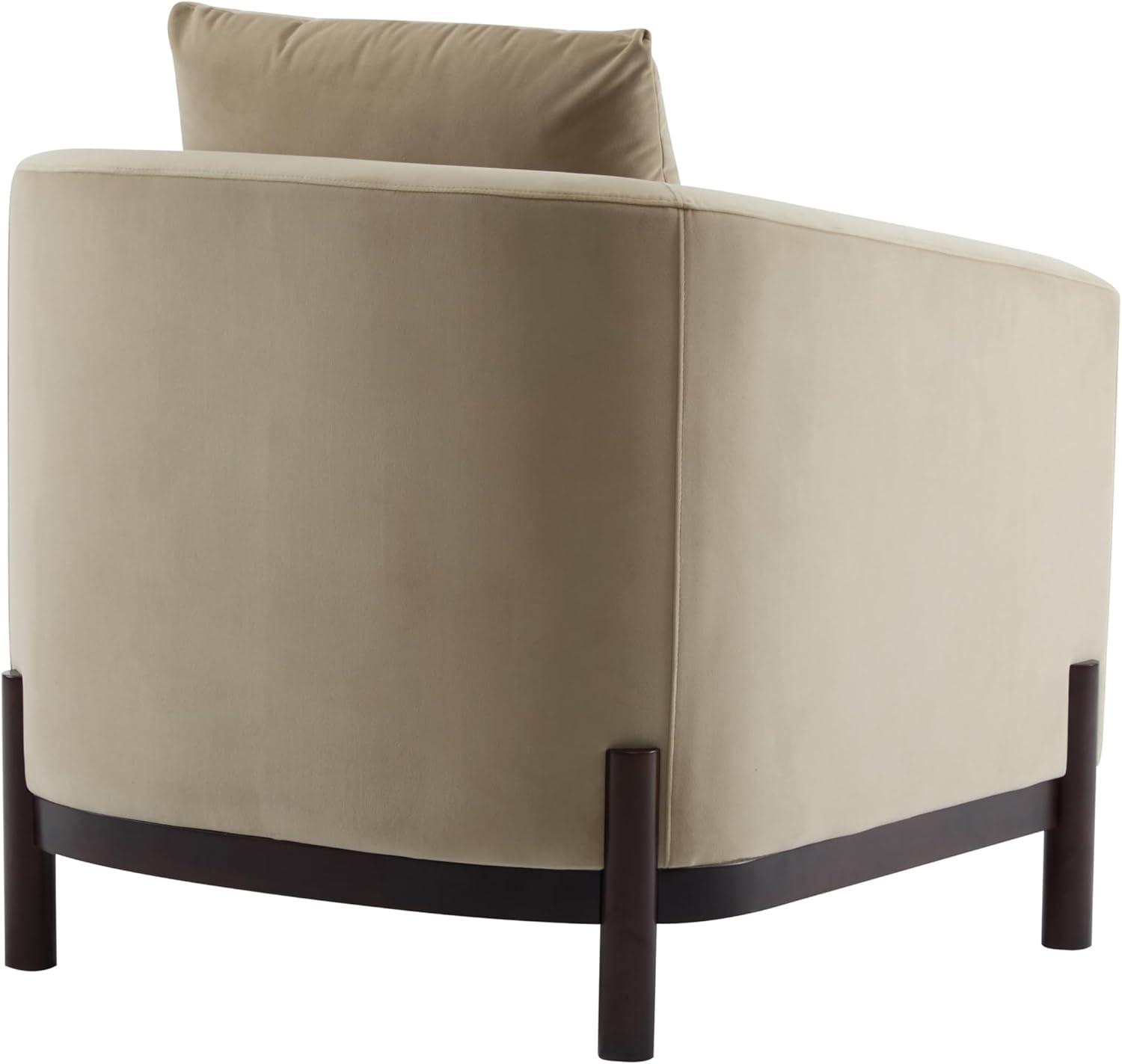 image:imageChristopher Knight Home Upholstered Club Chair Comft Accent Chair Soft Armchair Reading Single Sofa with Wood Legs Barrel Lounge Chair for Living Room Bedroom Home Rest 335 x335x315 WhiteCamel