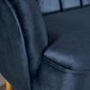 Christopher Knight Home Amaia Modern Velvet Club Chair, Cobalt / Walnut