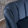 Christopher Knight Home Amaia Modern Velvet Club Chair, Cobalt / Walnut