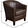 Christopher Knight Home Austin Bonded Leather Club Chair, Brown