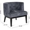Christopher Knight Home Clough Accent Chair, Charcoal + Dark Brown(Charcoal + Dark Brown)