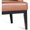 Christopher Knight Home Clough Accent Chair, Charcoal + Dark Brown(Cognac Brown + Dark Brown)