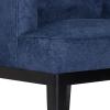 Christopher Knight Home Clough Accent Chair, Charcoal + Dark Brown(Navy Blue + Dark Brown)