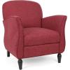 Christopher Knight Home Crew Traditional Tweed Armchair, Cranberry, Gray