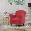 Christopher Knight Home Crew Traditional Tweed Armchair, Cranberry, Gray