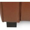 Christopher Knight Home Goyette Club Chair – Faux Leather – Cognac Brown/Dark Walnut