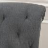 Christopher Knight Home Merritt Fabric Tufted Chair, Dark Grey
