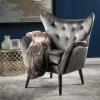 Christopher Knight Home Seigfried Mid-Century Velvet Arm Chair, Navy Blue / Black, 28.5D x 34.25W x 39.75H in(Grey / Black)