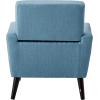 Christopher Knight Home Sienna Mid-Century Modern Fabric Club Chair, Blue