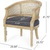 Christopher Knight Home Steinaker Accent Chair, Beige + Natural(Charcoal + Natural)