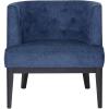 Christopher Knight Home Clough Accent Chair, Charcoal + Dark Brown(Navy Blue + Dark Brown)