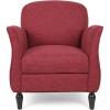 Christopher Knight Home Crew Traditional Tweed Armchair, Cranberry, Gray