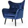 Christopher Knight Home Seigfried Mid-Century Velvet Arm Chair, Navy Blue / Black, 28.5D x 34.25W x 39.75H in(Navy Blue / Black)