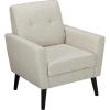 Christopher Knight Home Sienna Mid-Century Modern Fabric Club Chair, Beige 29.5D x 31.1W x 34.5H Inch(Beige)