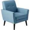 Christopher Knight Home Sienna Mid-Century Modern Fabric Club Chair, Blue