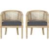 Christopher Knight Home Steinaker Accent Chair, Beige + Natural(Charcoal + Natural)