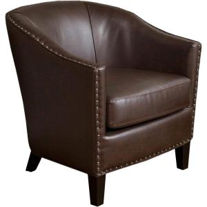 Christopher Knight Home Austin Bonded Leather Club Chair, Brown