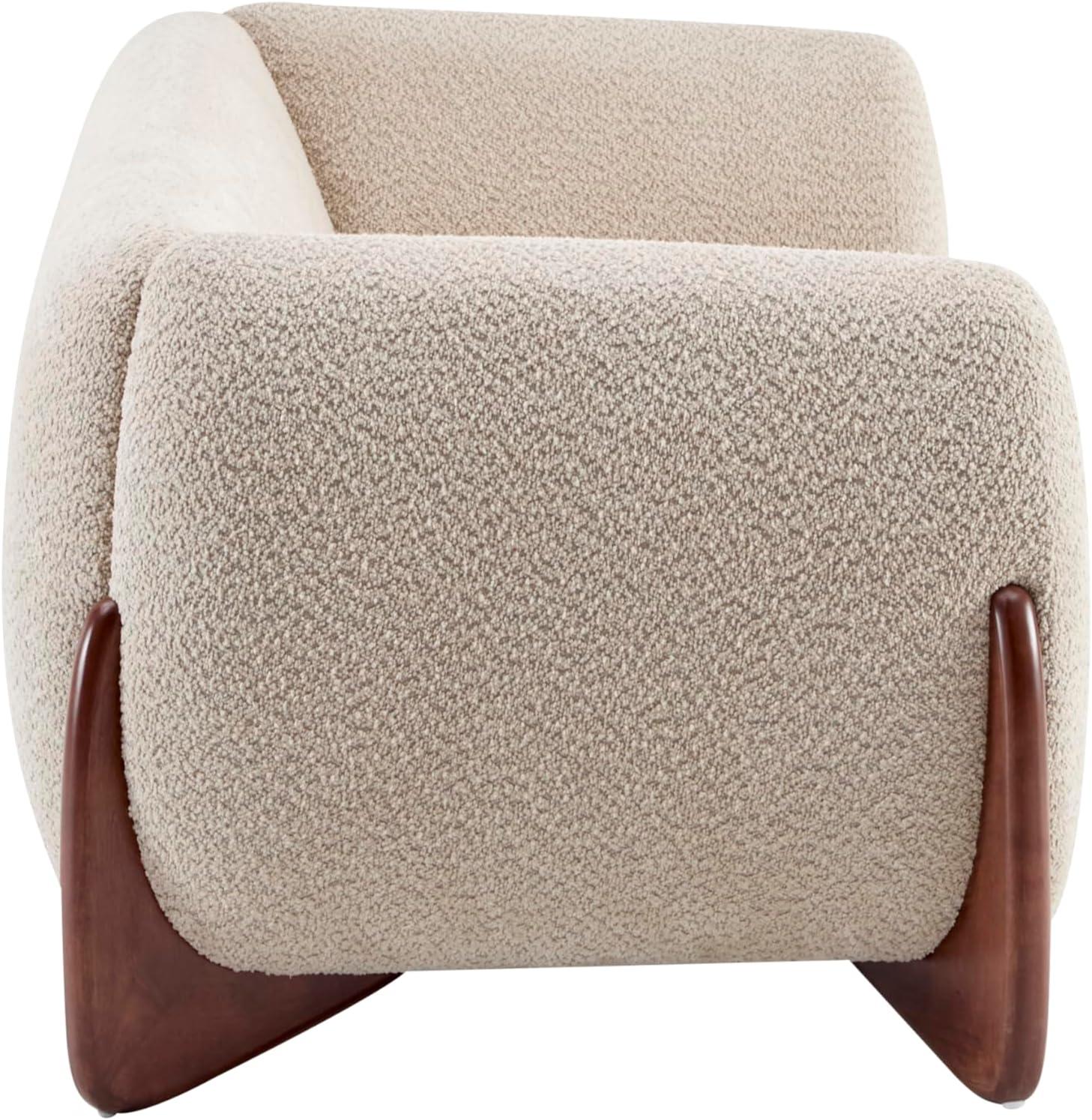 image:imageChristopher Knight Home Almab 82 Inches Sofa Couch Cozy Boucle Upholstered 3Seater Sofa Wood Frame Couch Comfy Couches for Living Room and Office Modern Sofa Lounge Seating Navy BlueAlmond