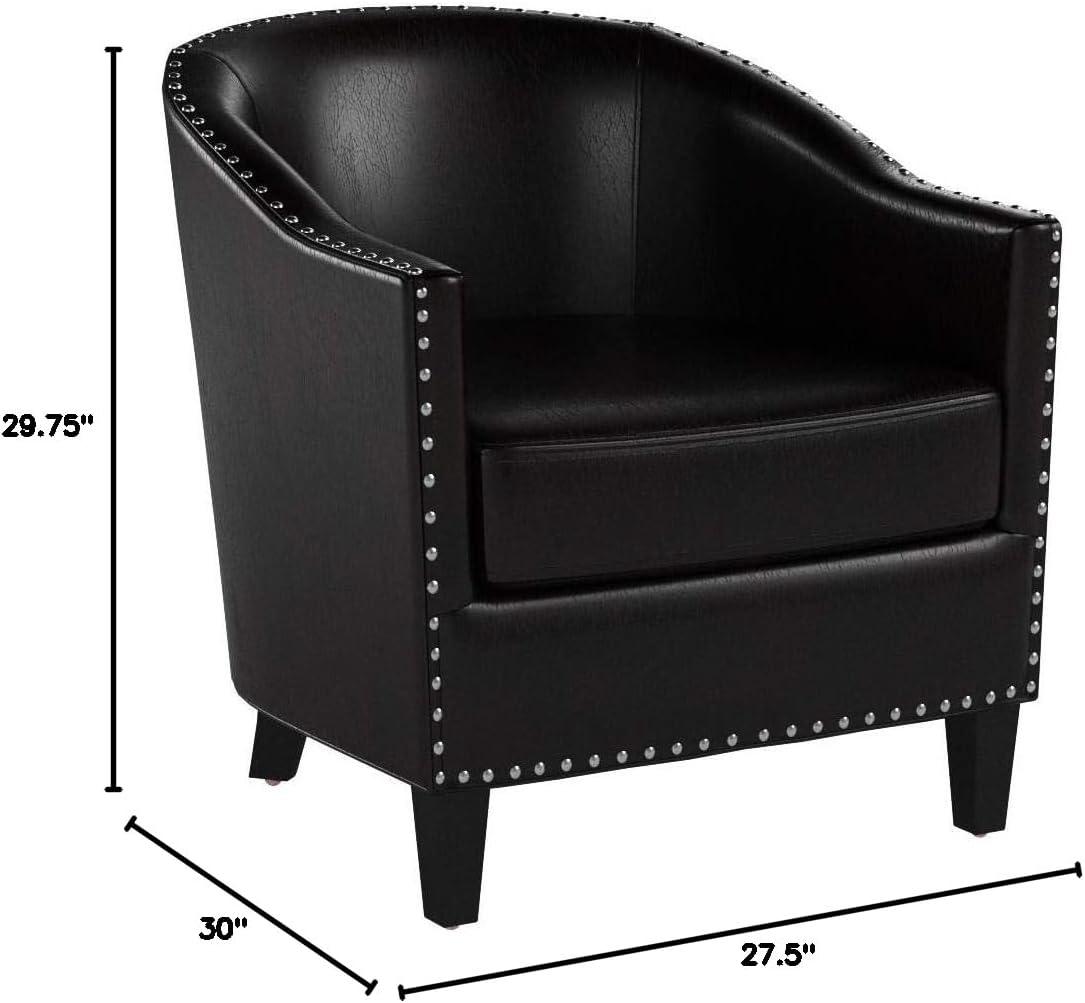 image:imageChristopher Knight Home Austin Leather Club Chair Black