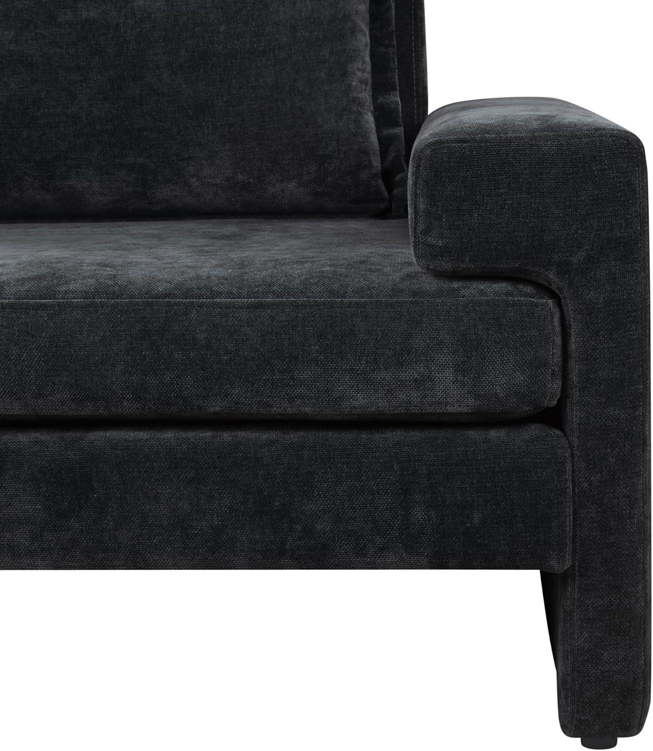 image:imageChristopher Knight Home Aylen Modern Chenille Upholstered Accent Chair with Wide Armrests Wooden Living Room Club Chair Bedroom Comfy Reading Chair with Back Pillow Teal GreenBlack