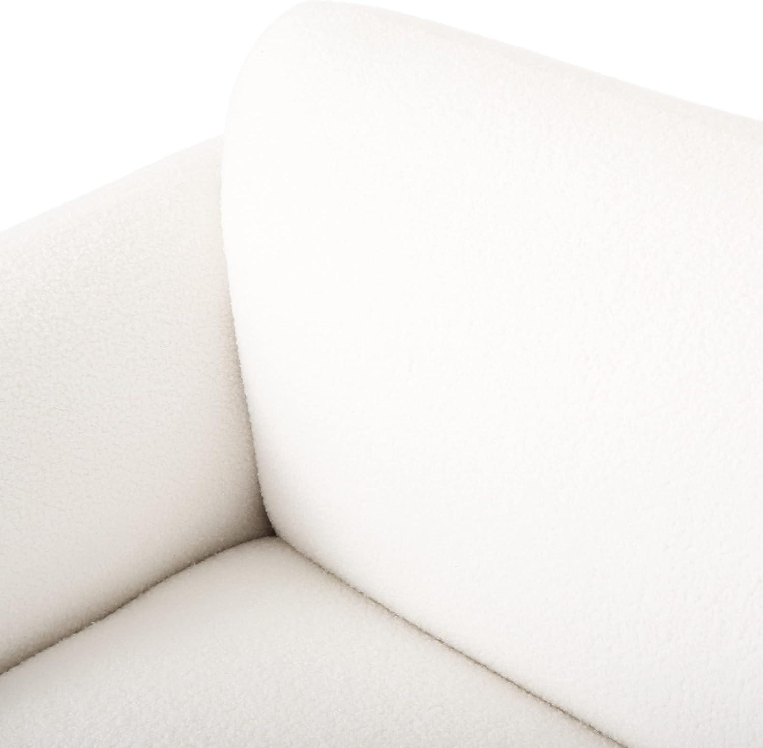 image:imageChristopher Knight Home Chaparral Loveseat Boucle Fabric WhiteMatte Black