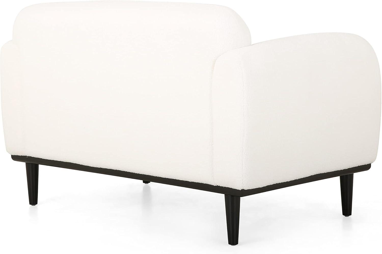 image:imageChristopher Knight Home Chaparral Loveseat Boucle Fabric WhiteMatte Black