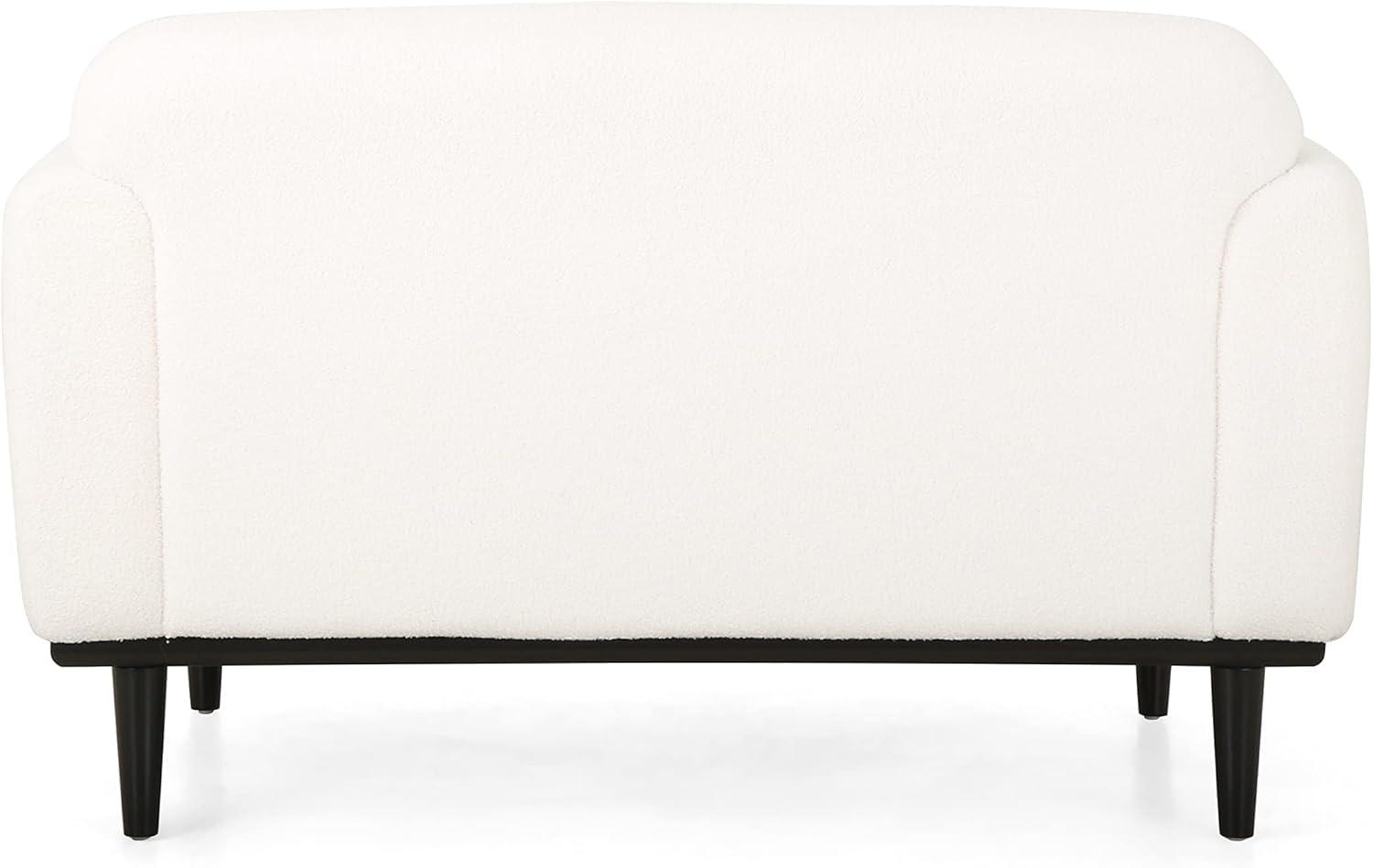 image:imageChristopher Knight Home Chaparral Loveseat Boucle Fabric WhiteMatte Black