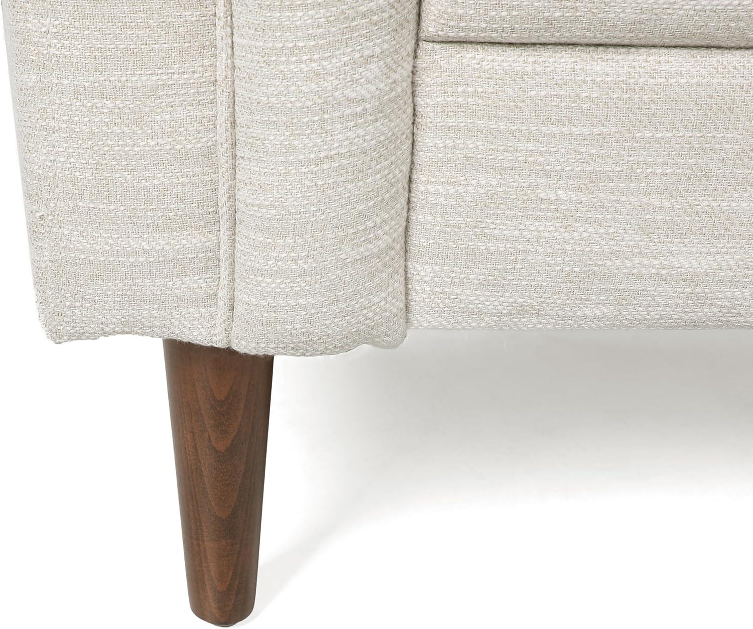 image:imageChristopher Knight Home Contemporary Tufted and Diamond Stitching Faux Leather LoveseatTubDesign 2Seater SofaRemovable CushionsBirch Wood LegsSquare ArmsDark Brown and EspressoBeige