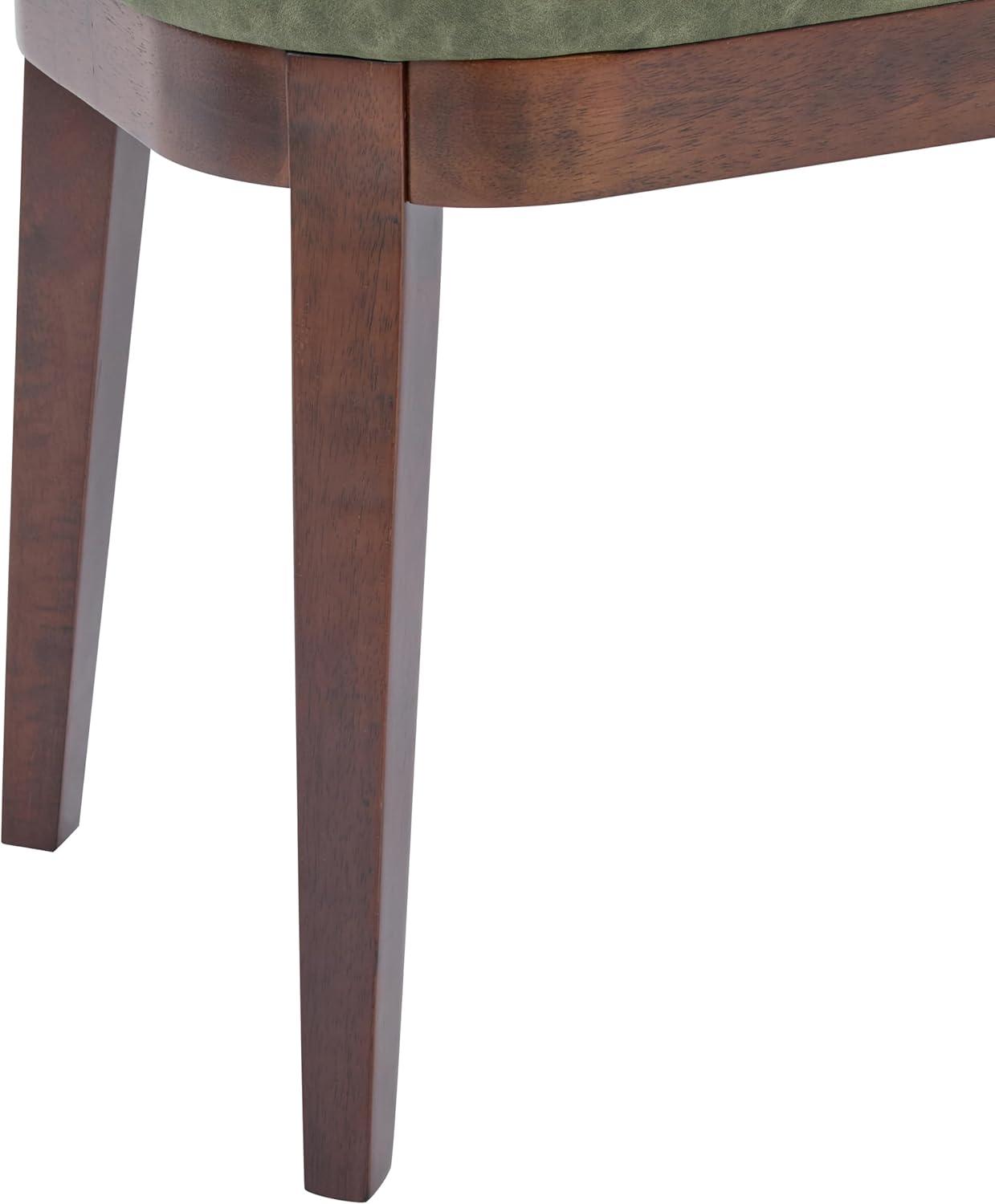 image:imageChristopher Knight Home Ella MidCentury Faux Leather Upholstered Dining Bench End of Bed Footrest EntrywayHallway Seating Indoor Ottoman Bench with Padded Seat and Solid Wood Leg BeigeNaturalGreenbrown