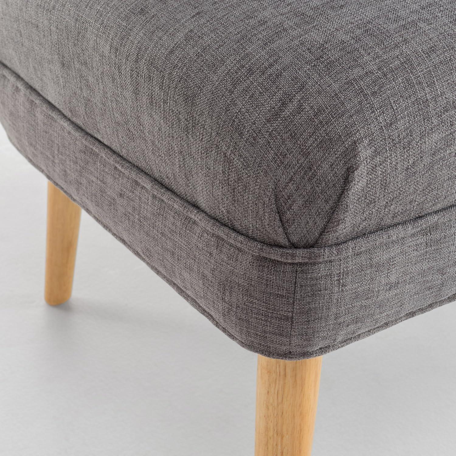image:imageChristopher Knight Home GDFStudio Christopher Knight Home Desdemona MidCentury Modern Fabric Settee Light Gray Natural FinishLight Gray Natural Finish