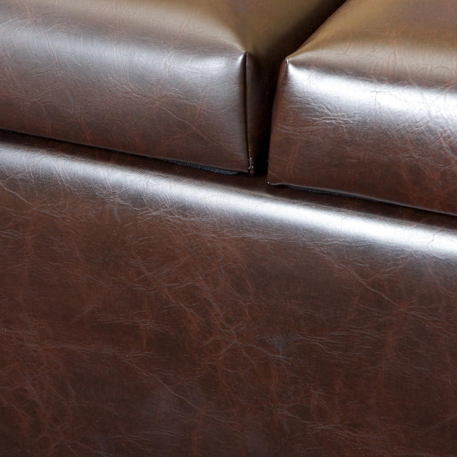 image:imageChristopher Knight Home GDFStudio Christopher Knight Home Merrill Double Opening Leather Storage Ottoman Chocolate Brown