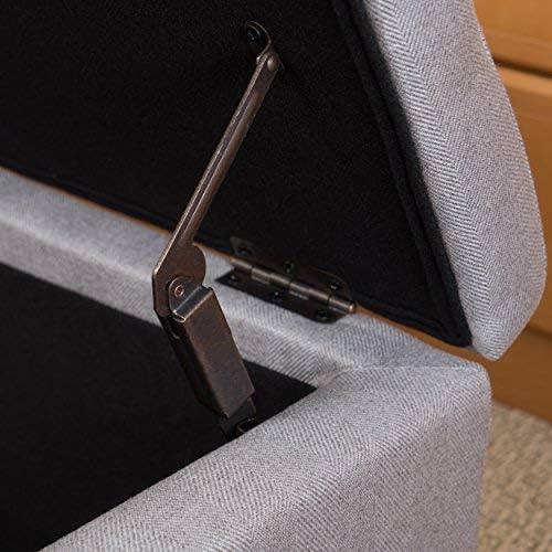 image:imageChristopher Knight Home Harper Fabric Storage Ottoman Light Grey