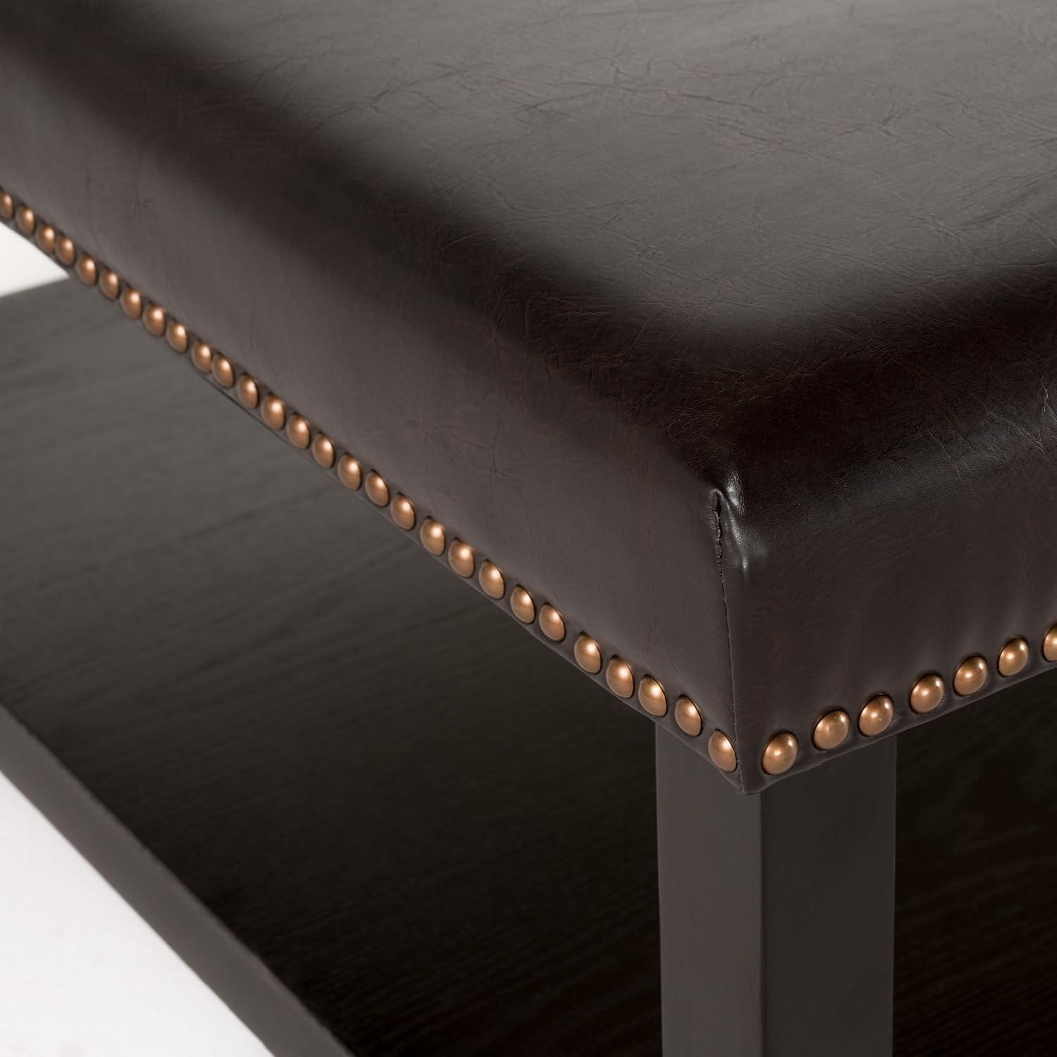 image:imageChristopher Knight Home Julia Bench with Rack Brown