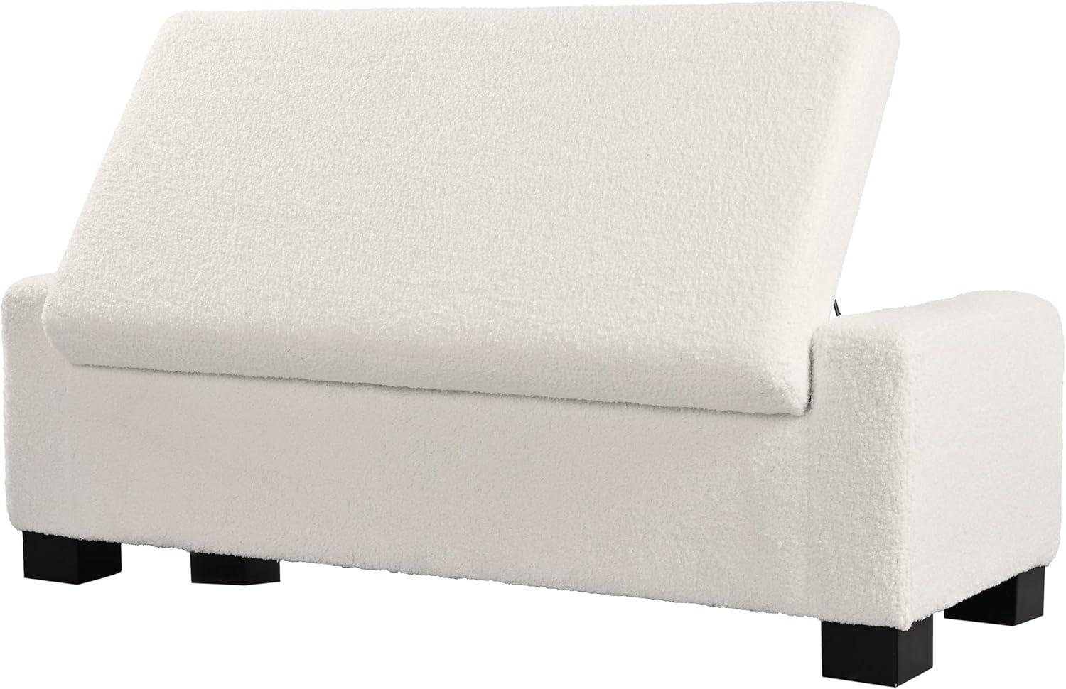 image:imageChristopher Knight Home Maddie Living Room Ottoman with Storage Entryway Boucle Fabric Upholstered Storage Ottoman Bench Rectangular Sofa Foot Stool Bedroom End of Bed Bench Shoe Organizer BeigeBeige