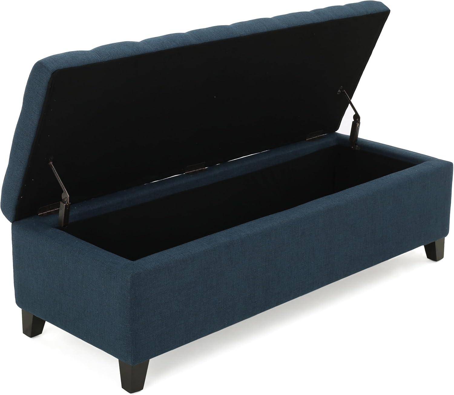 image:imageChristopher Knight Home Mission Fabric Storage Ottoman Dark Blue 1875 x 5050 x 1600 inchesDark Blue fabric