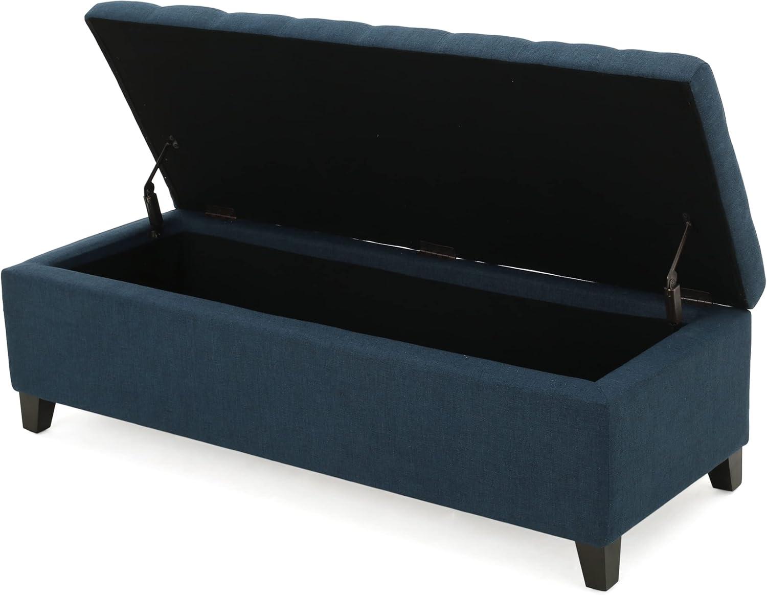image:imageChristopher Knight Home Mission Fabric Storage Ottoman Dark Blue 1875 x 5050 x 1600 inchesDark Blue fabric