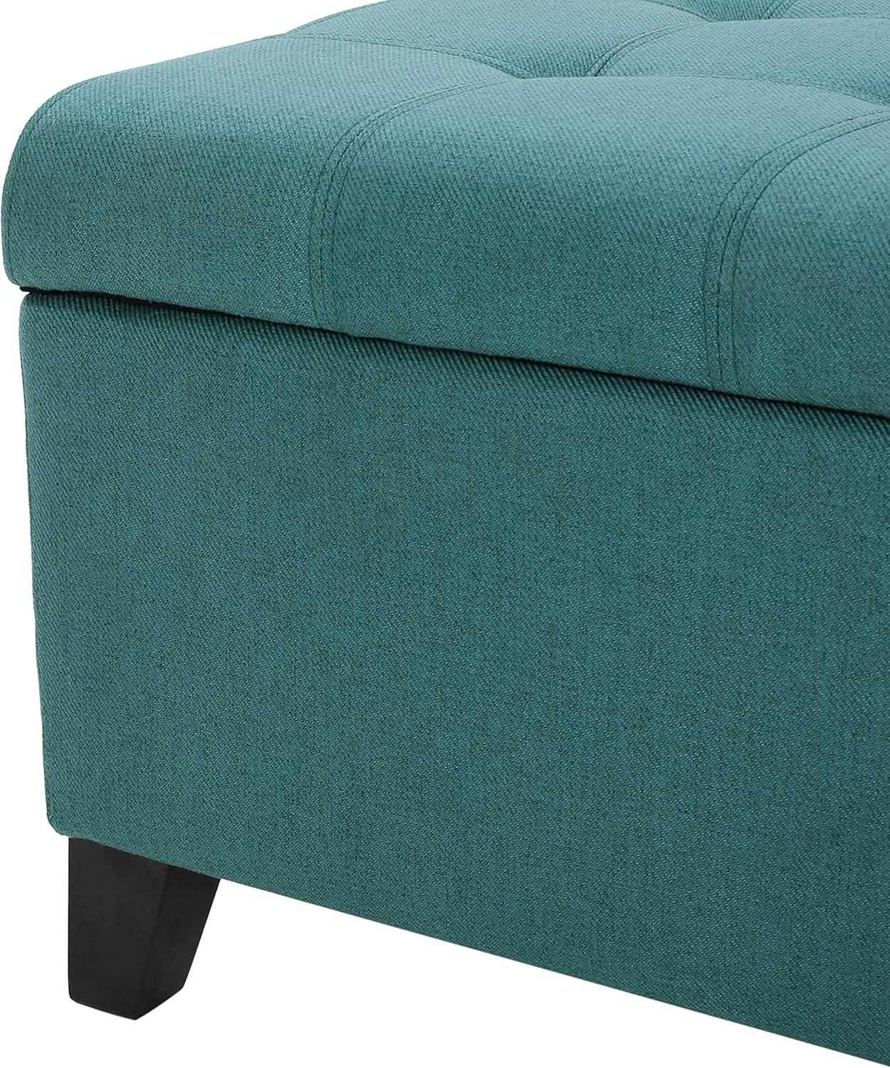 image:imageChristopher Knight Home Mission Fabric Storage Ottoman Dark Blue 1875 x 5050 x 1600 inchesDark Teal fabric