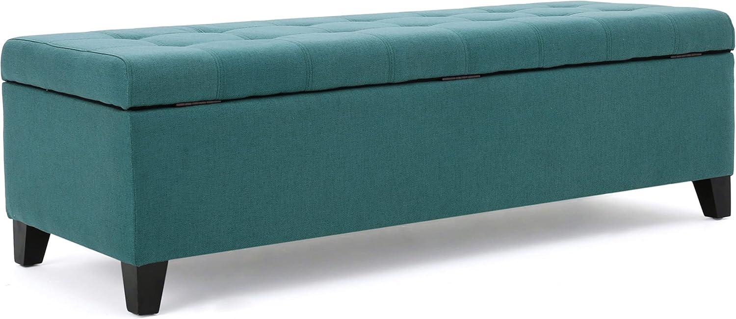 image:imageChristopher Knight Home Mission Fabric Storage Ottoman Dark Blue 1875 x 5050 x 1600 inchesDark Teal fabric