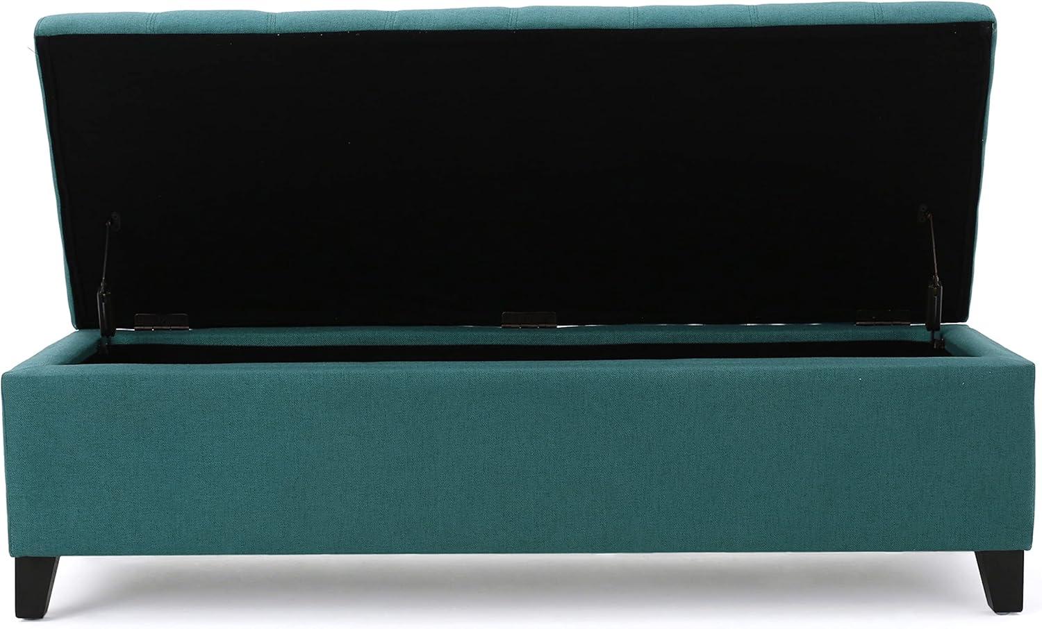 image:imageChristopher Knight Home Mission Fabric Storage Ottoman Dark Blue 1875 x 5050 x 1600 inchesDark Teal fabric