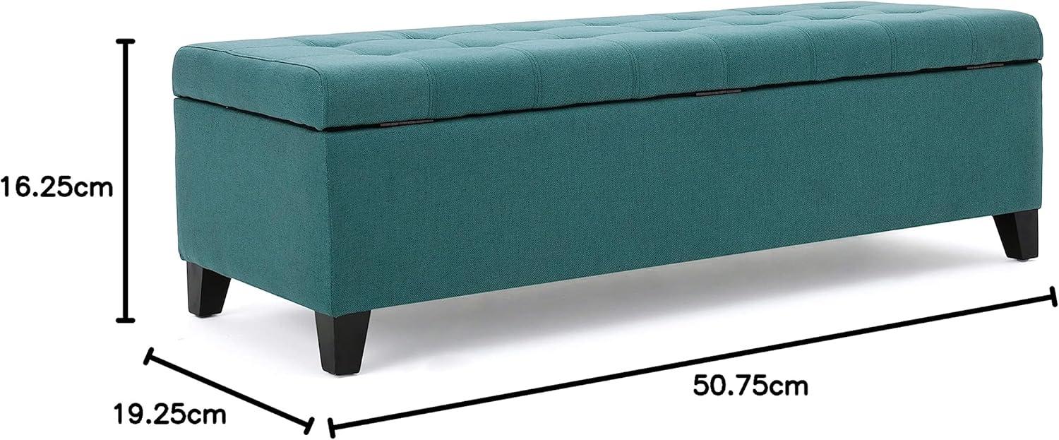 image:imageChristopher Knight Home Mission Fabric Storage Ottoman Dark Blue 1875 x 5050 x 1600 inchesDark Teal fabric