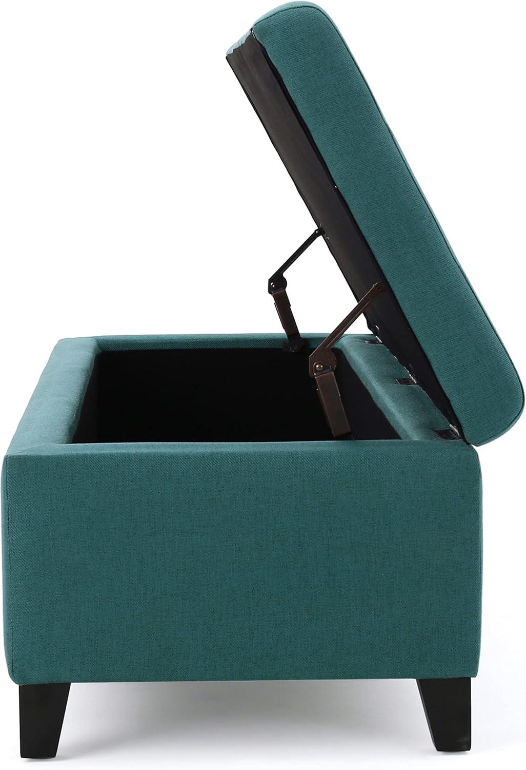 image:imageChristopher Knight Home Mission Fabric Storage Ottoman Dark Blue 1875 x 5050 x 1600 inchesDark Teal fabric