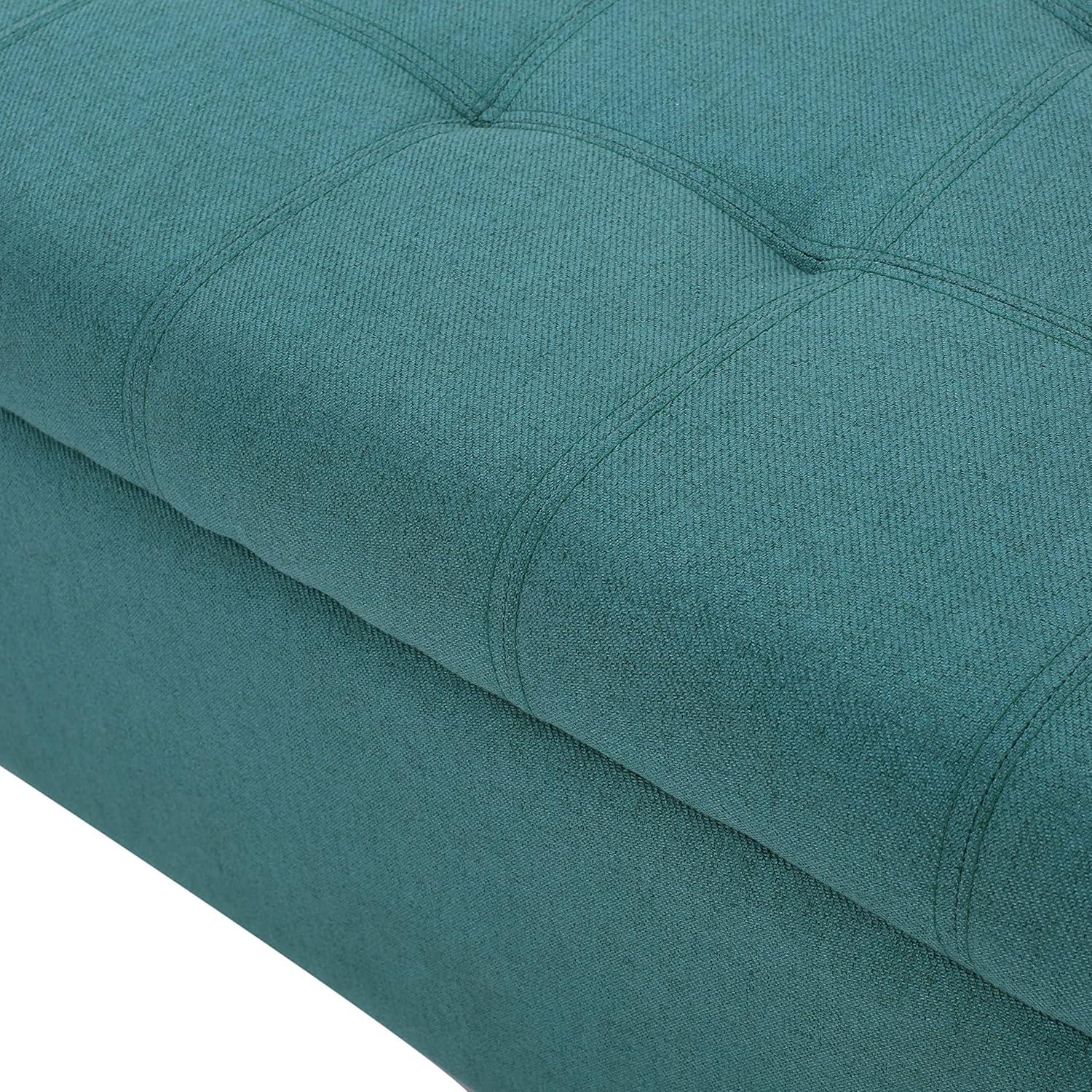 image:imageChristopher Knight Home Mission Fabric Storage Ottoman Dark Blue 1875 x 5050 x 1600 inchesDark Teal fabric