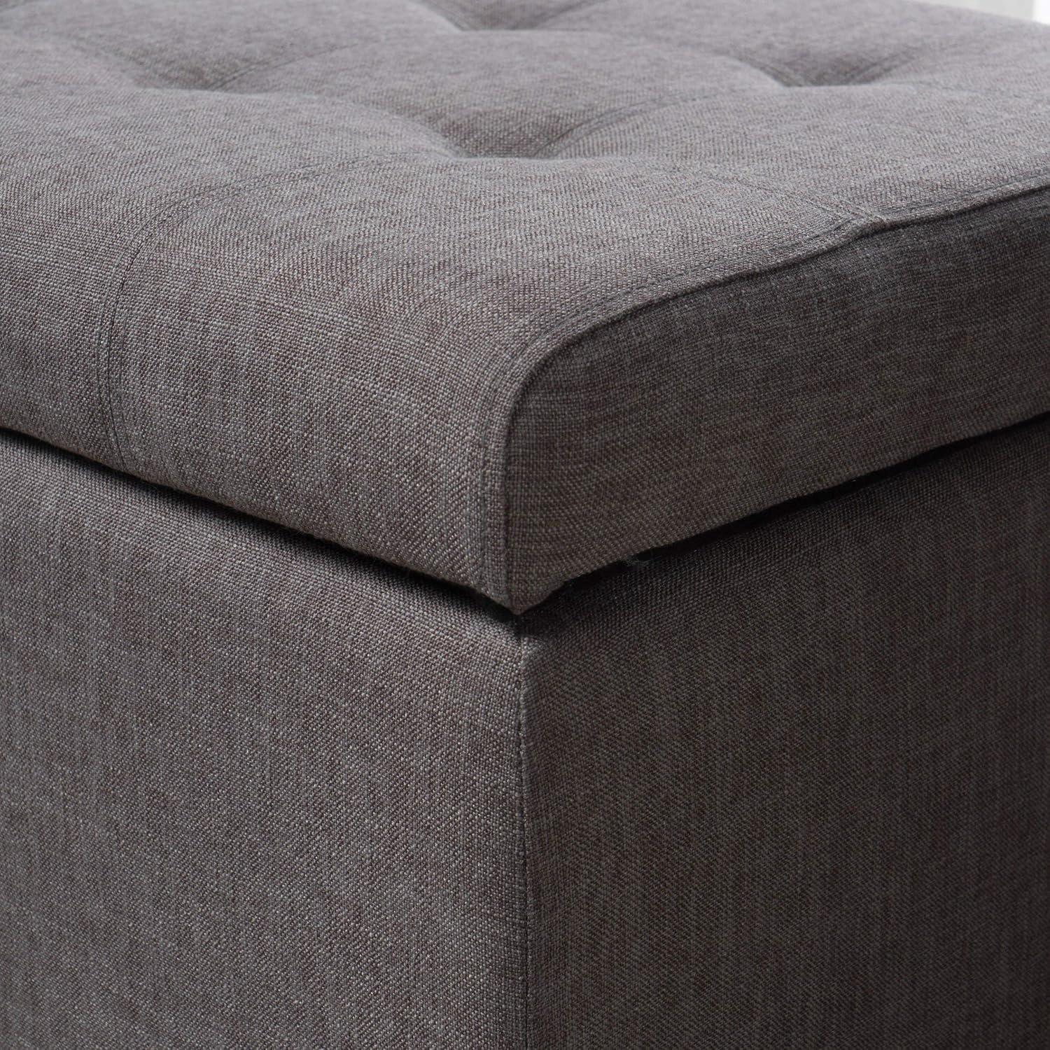 image:imageChristopher Knight Home Mission Fabric Storage Ottoman Dark Blue 1875 x 5050 x 1600 inchesGrey fabric