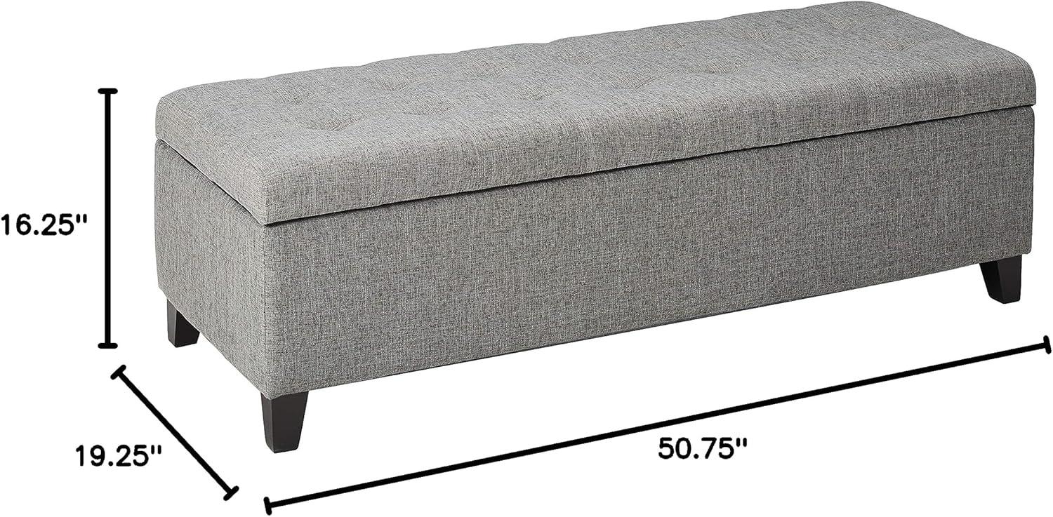 image:imageChristopher Knight Home Mission Fabric Storage Ottoman Dark Blue 1875 x 5050 x 1600 inchesGrey fabric