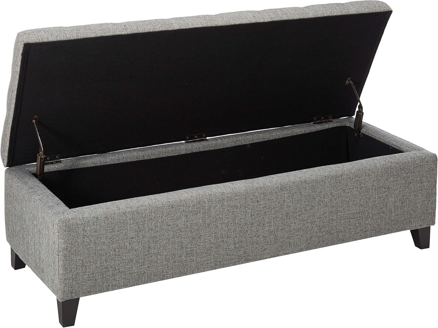 image:imageChristopher Knight Home Mission Fabric Storage Ottoman Dark Blue 1875 x 5050 x 1600 inchesGrey fabric