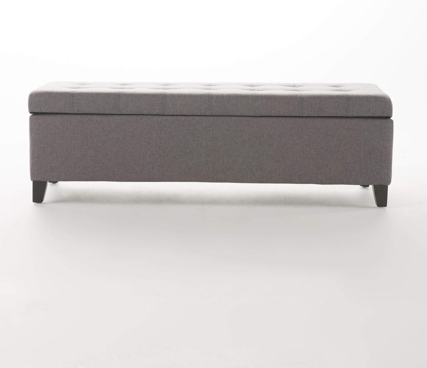 image:imageChristopher Knight Home Mission Fabric Storage Ottoman Dark Blue 1875 x 5050 x 1600 inchesGrey fabric
